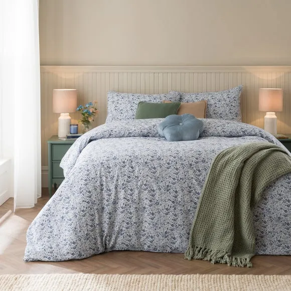 Amora Ditsy 100% Cotton Duvet Cover & Pillowcase Set 1