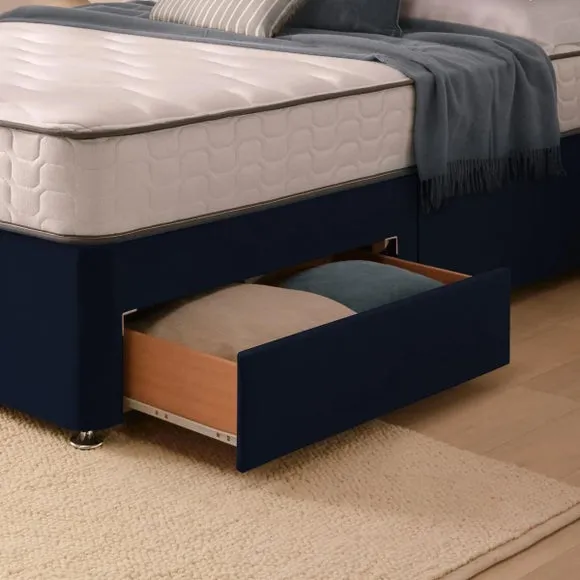 Silentnight Divan Bed With Velvet Paris Headboard and 800 Pocket Sprung Mattress 5