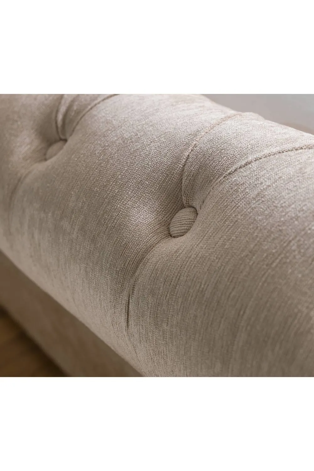 Julian Bowen Ravello King Beige Chenille Storage Bed with 2 Drawers 5