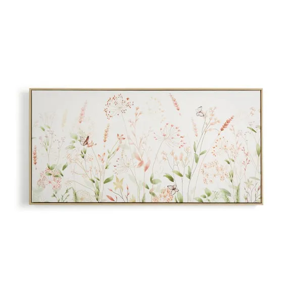 Floral Meadow Framed Canvas 3