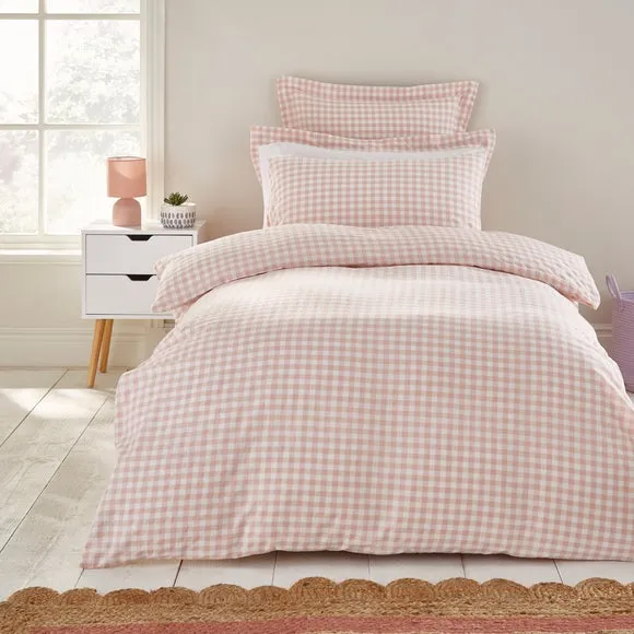 Portloe Gingham Woven 100% Cotton Continental Pillowcase 2