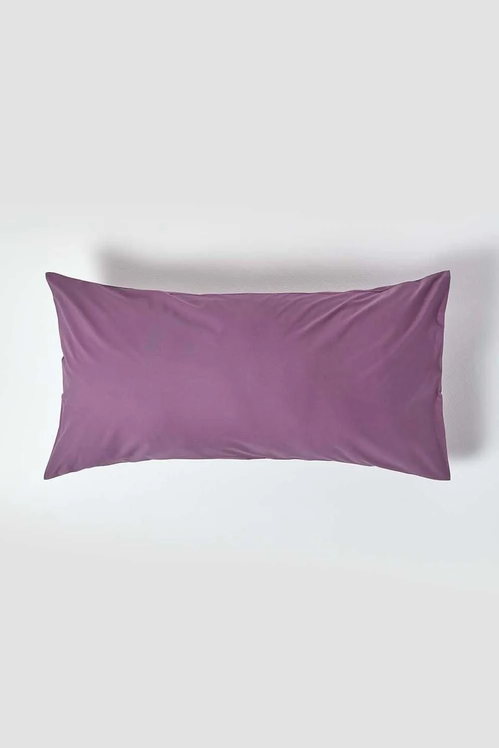 Homescapes Egyptian Cotton Housewife Pillowcase 200 TC, King Size in Grape