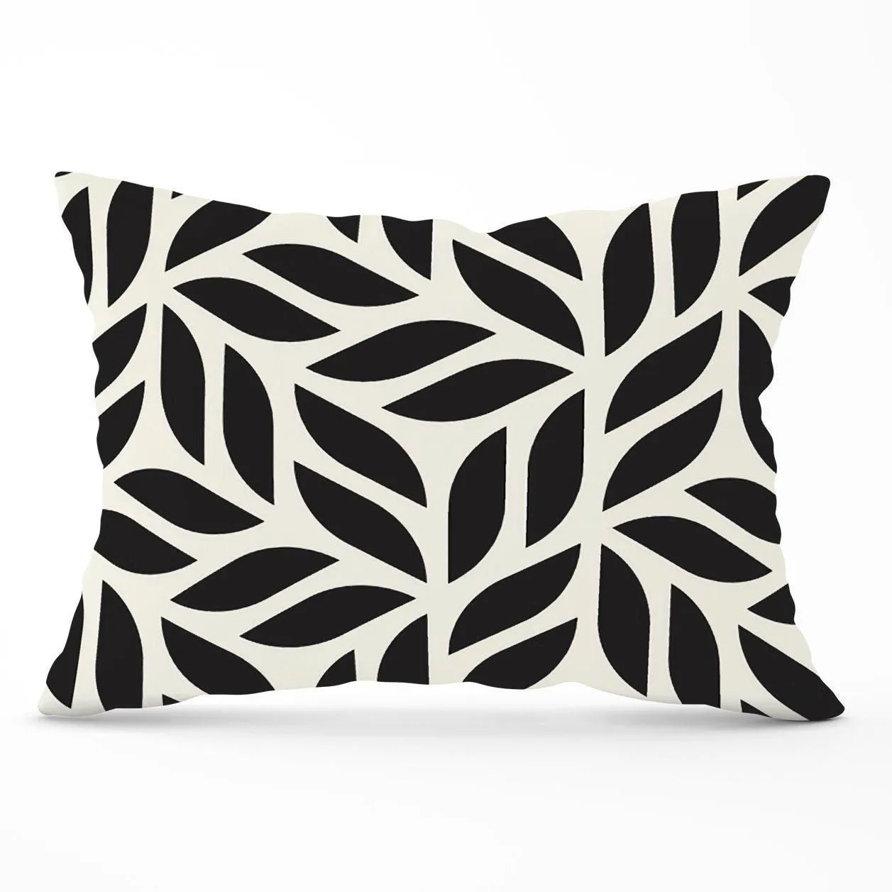 Warren Reed - Designer Modern Stylish Abstract Texture Cushions in Black