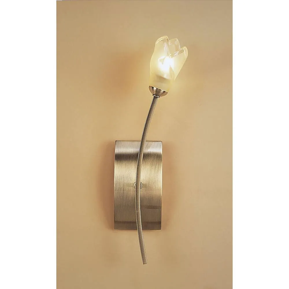 Netlighting Pietra Wall Lamp Switched 1 Light G9 Antique Brass in Gold 2