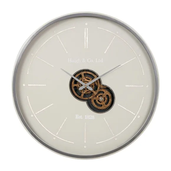Central Metal Cog Wall Clock 4