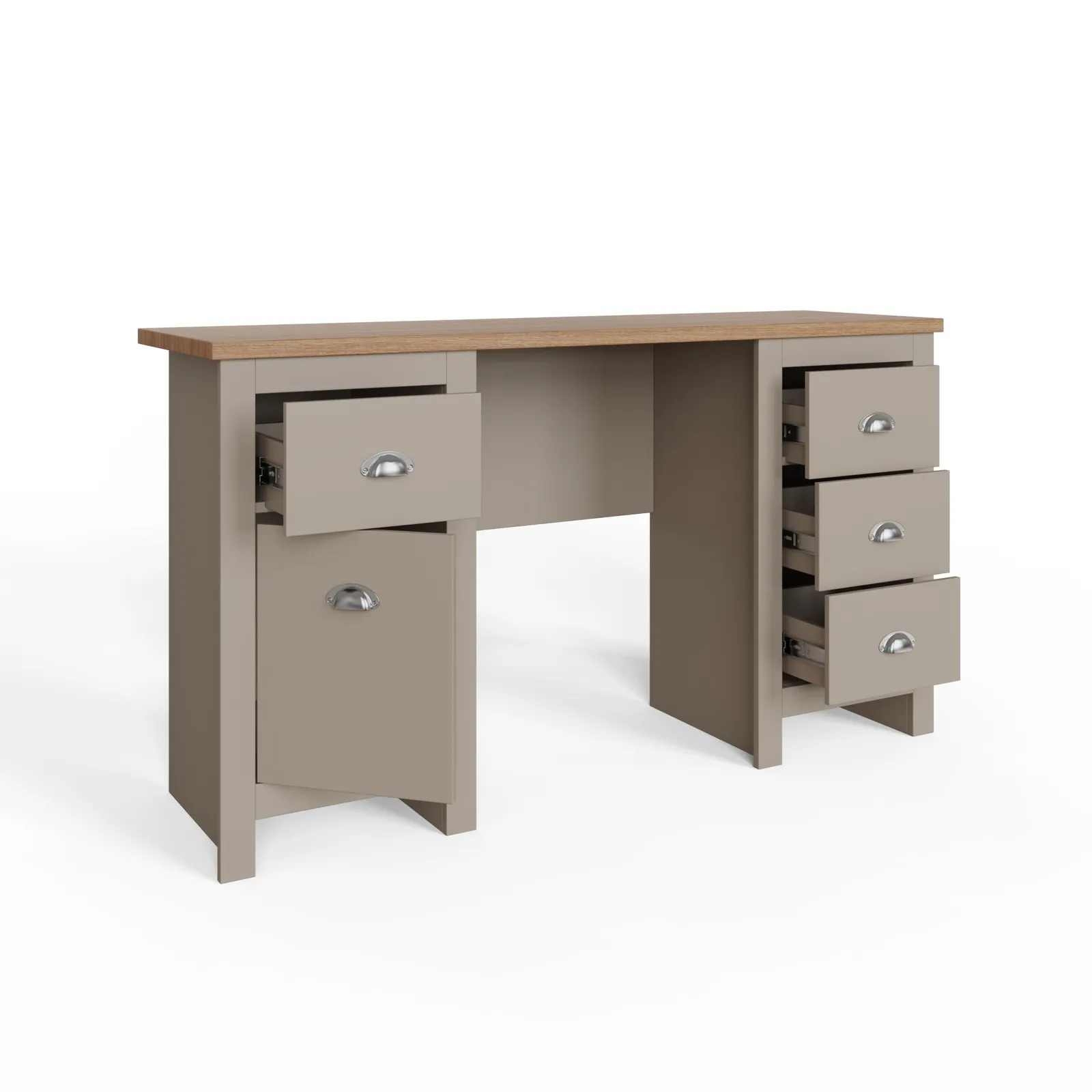 GFW Lancaster Study Desk in Grey 4
