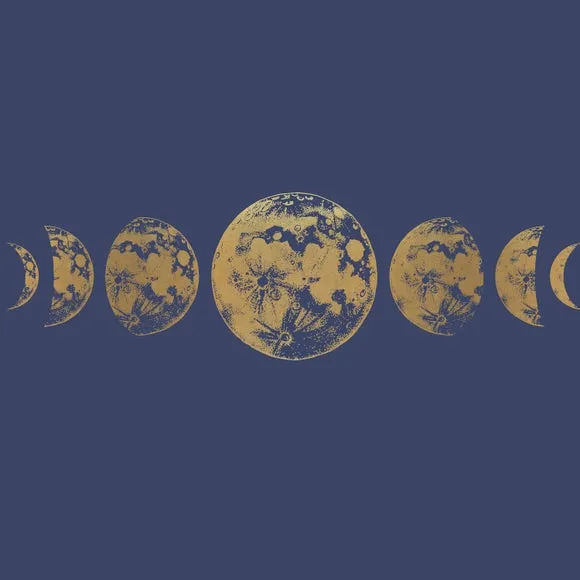 Moon Navy Wall Mural 4