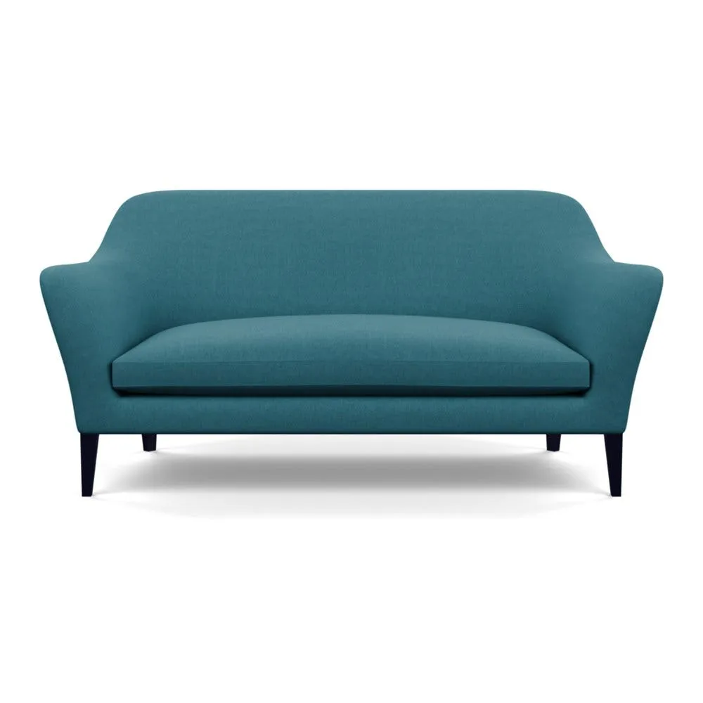 Heal's Wallis 3 Seater Sofa Brushed Cotton Cadet Black Feet 1