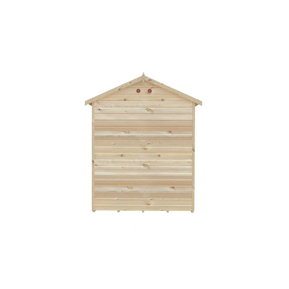 Shires Mayfield 12 x 6 Summerhouse - Wood - L179 x W357 x H240.9 cm in Light Brown 5