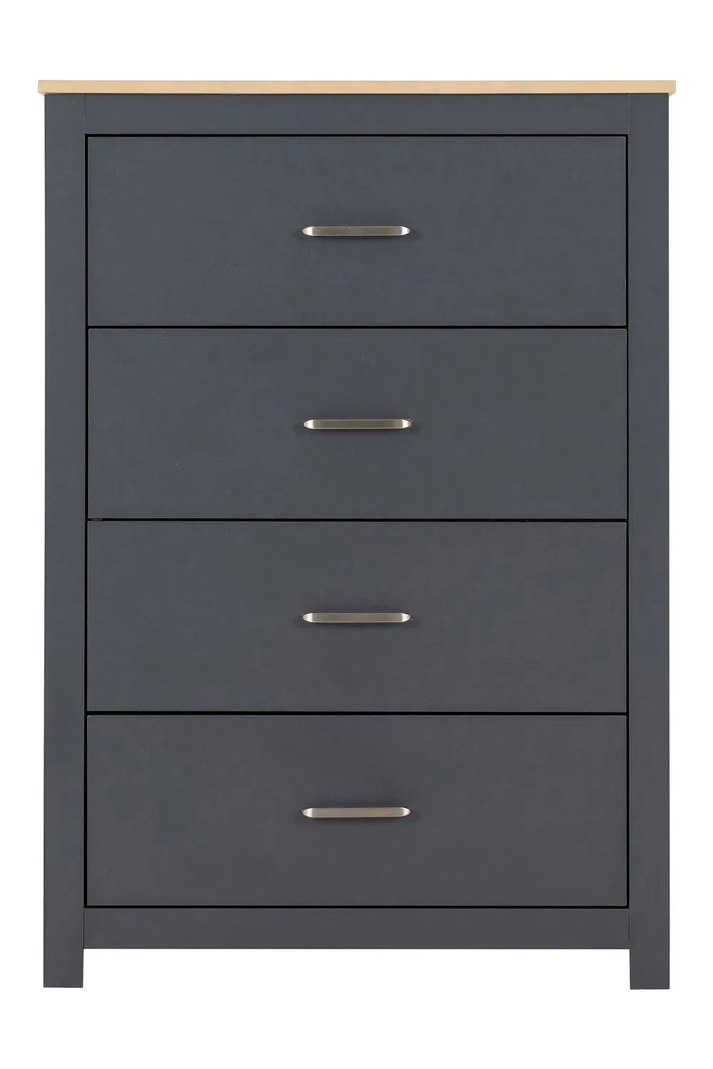 Seconique Portland 4 Drawer Chest in Grey 4
