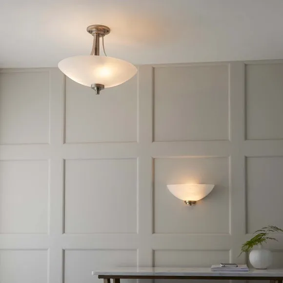 Return - Vogue Welles 3 Light Semi Flush Ceiling Light 6