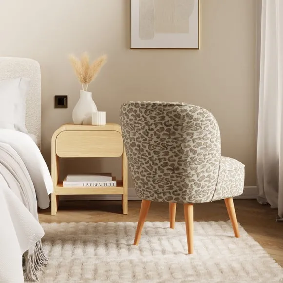 Elsie Leopard Jacquard Cocktail Chair 2