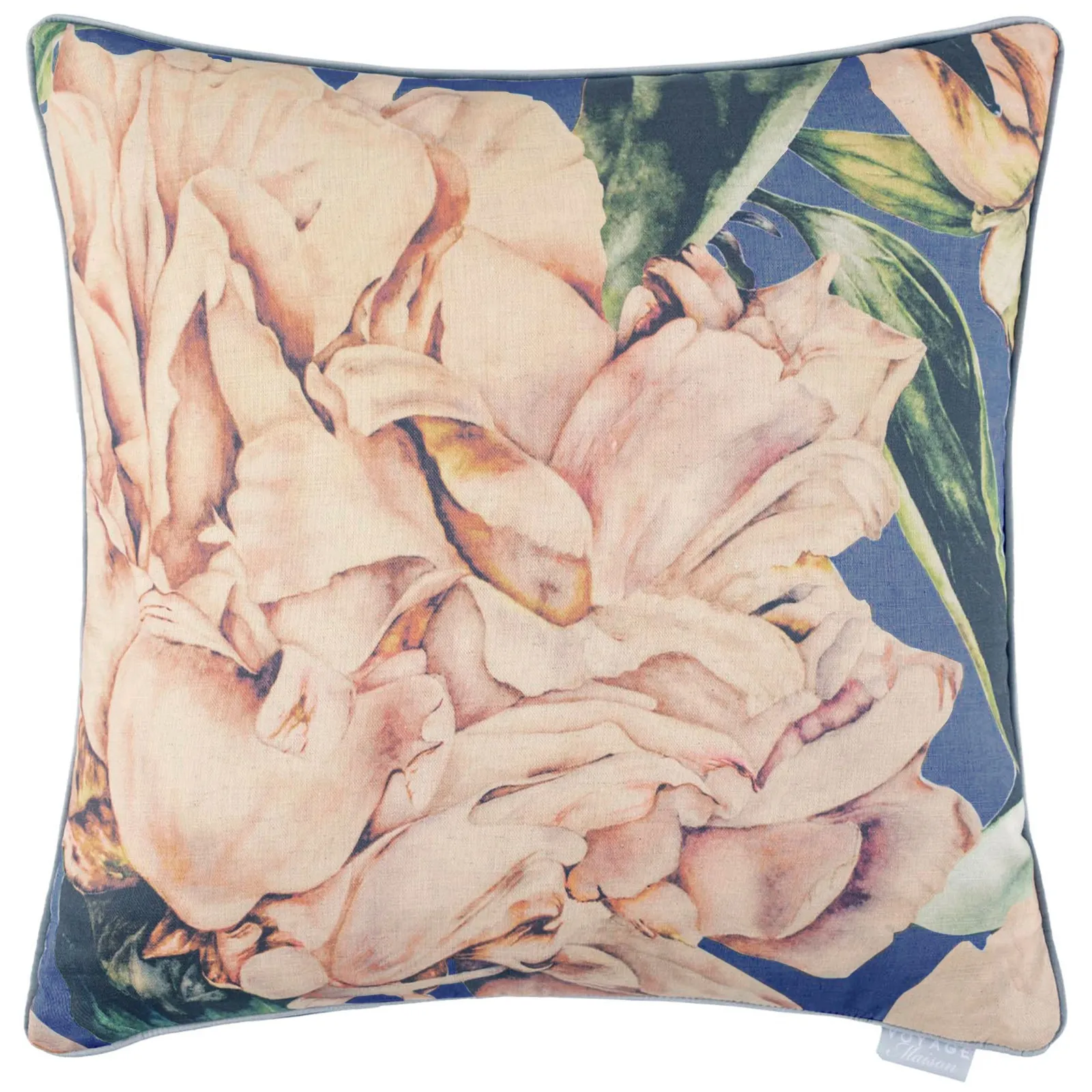 Voyage Maison Parcevall Floral Printed Cushion in Coral 2