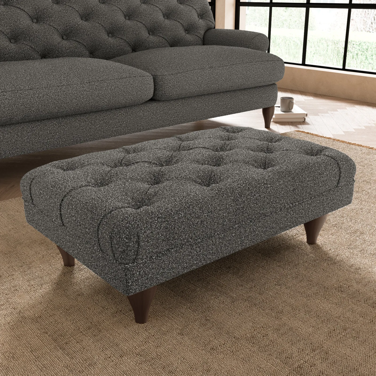 Warwick Cosy Marl Footstool Cosy Marl Granite