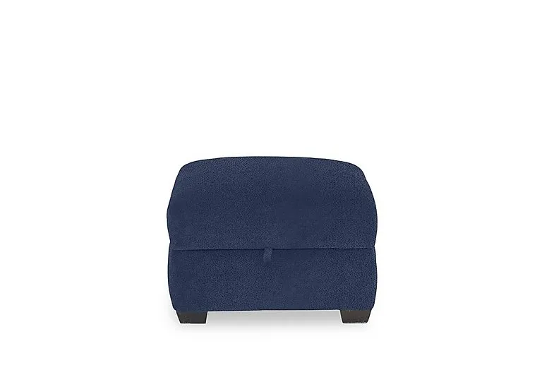 Flex Fabric Storage Footstool - Blue