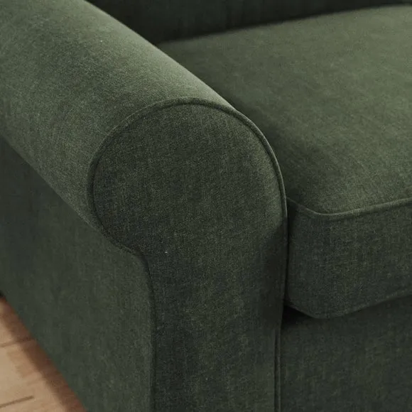 Flori Tonal Plush Chenille 2 Seater Sofa Bed 4