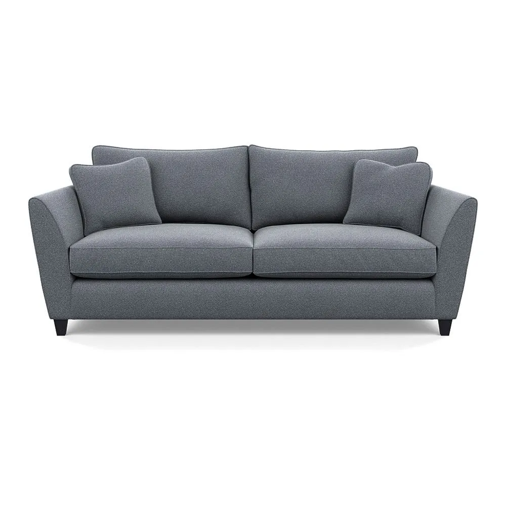 Heal's Torino 4 Seater Sofa Boucle Steel Black Feet 1