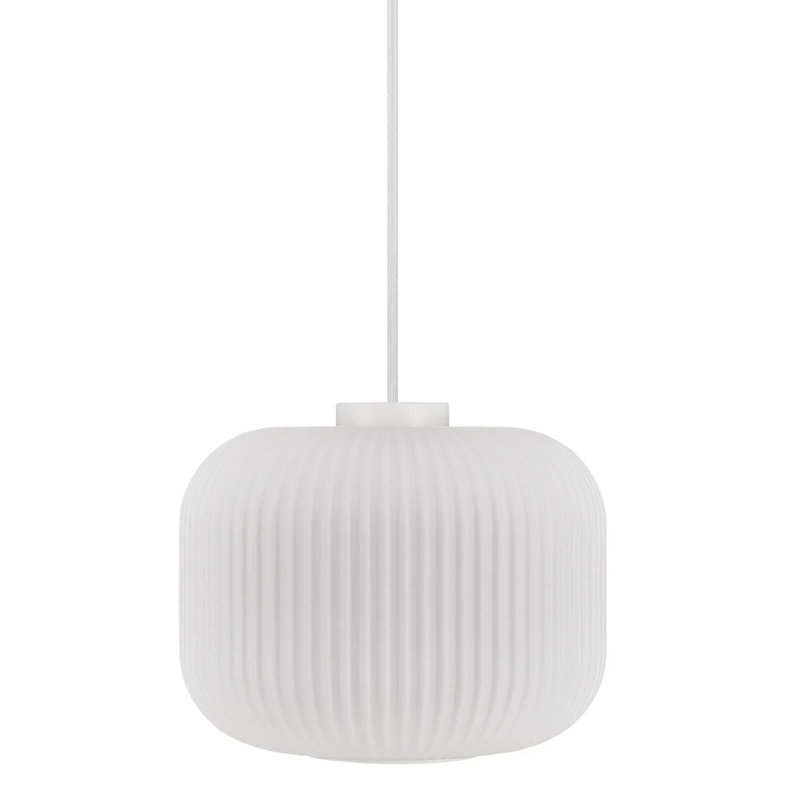 Nordlux Milford Pendant Light Opal White Glass Dining Room E27 Mains 30cm 5