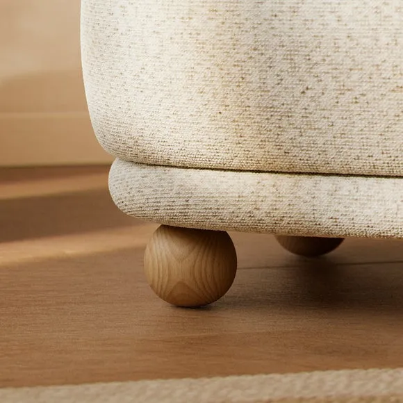 Amina Fleck Chenille Ball Foot Tub Chair 5