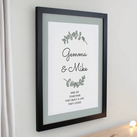 Personalised Botanical Poster Frame 2