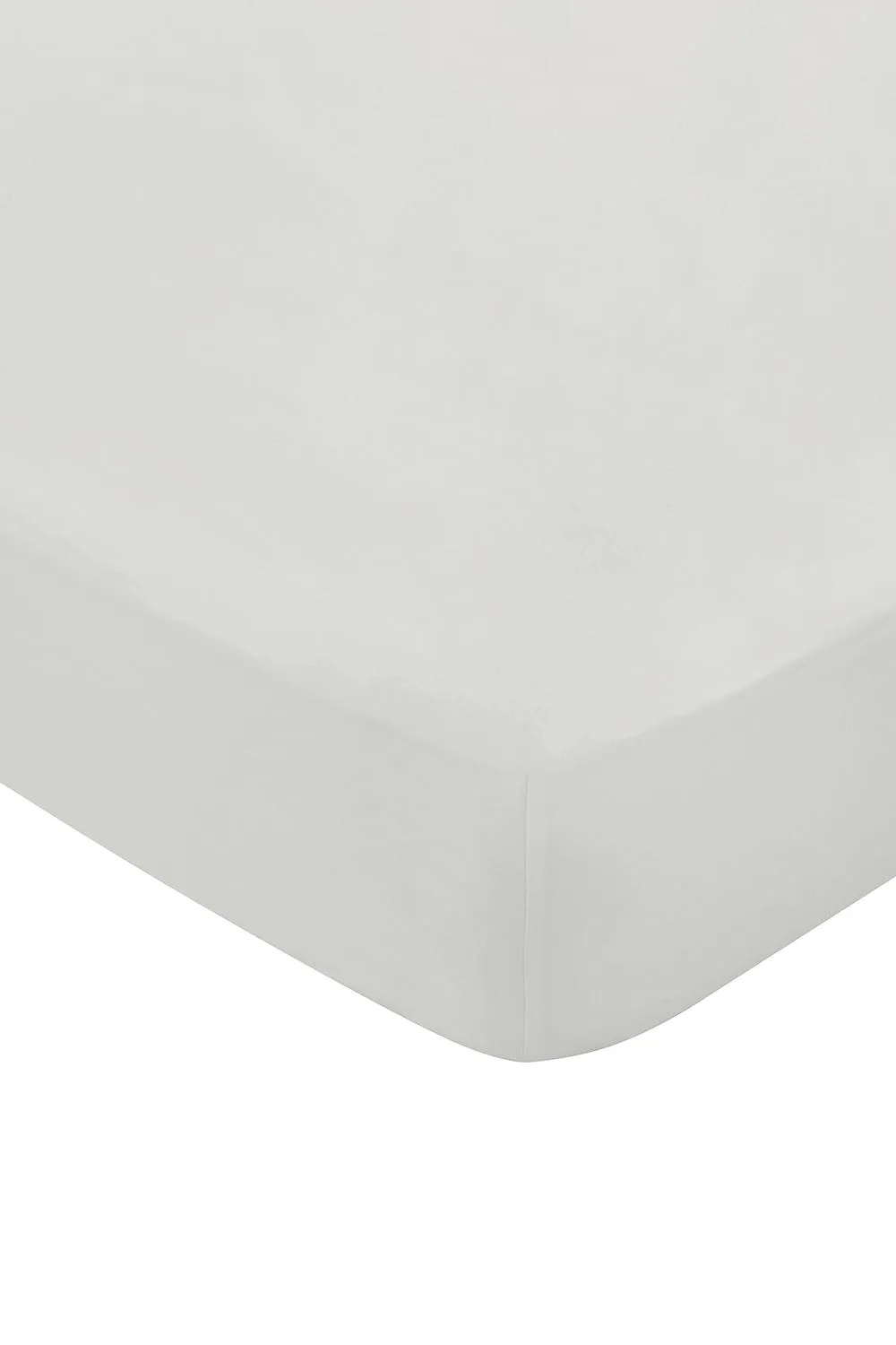 1951 'Luxury 400 Thread Count' Cotton Sateen Fitted Sheet in Silver