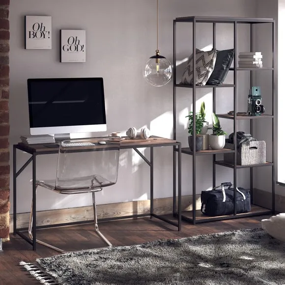 Quincy Writing Desk, Weathered Oak 2