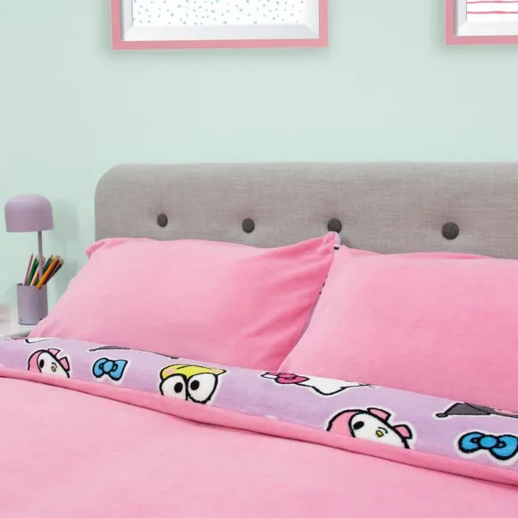 Hello Kitty Chill Fleece Duvet Cover & Pillowcase Set 4