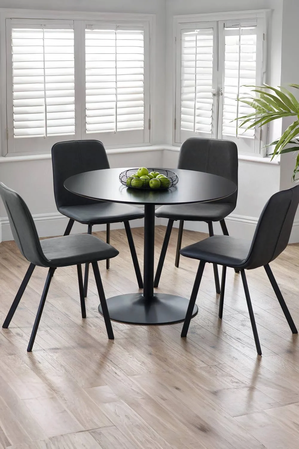 Julian Bowen Goya Upholstered Dining Chair (Set of 2) in Black 2