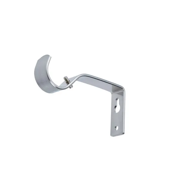 Hammered Effect Extendable Metal Eyelet Curtain Pole 3