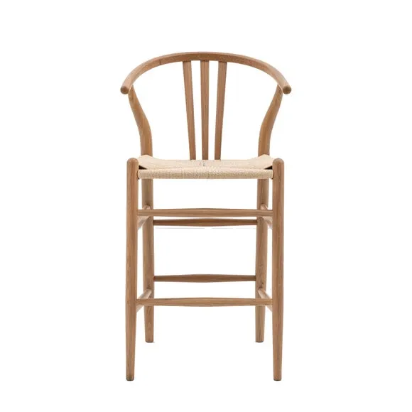 Walsall Set of 2 Bar Stools, Elm 1
