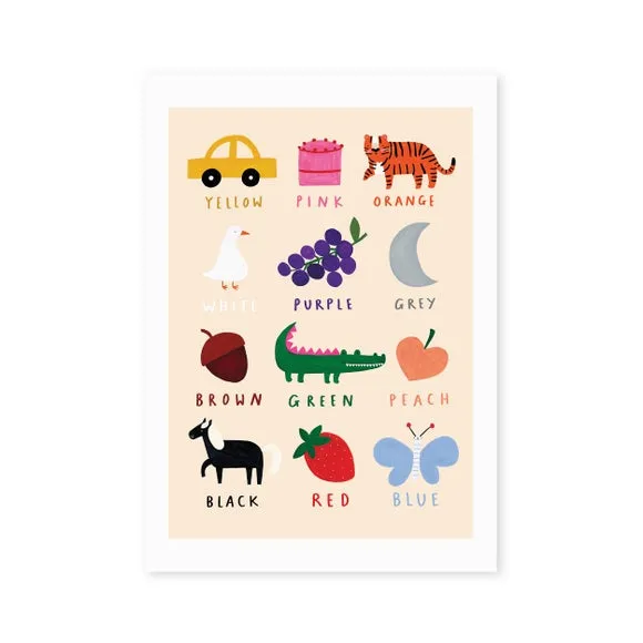 East End Prints Colour Illustration Chart Print 2