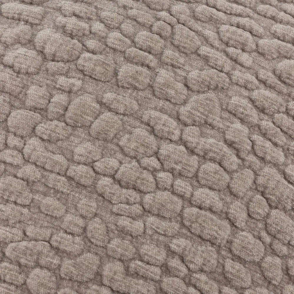 Yard Pebble Textured Chenille Cushion in Medium Beige 5