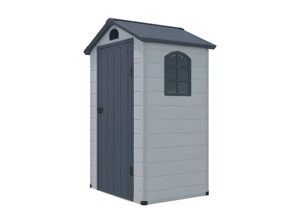 Vente-unique Resin Garden Shed - Grey - 1.39 M² - CESIO in Light Grey 5