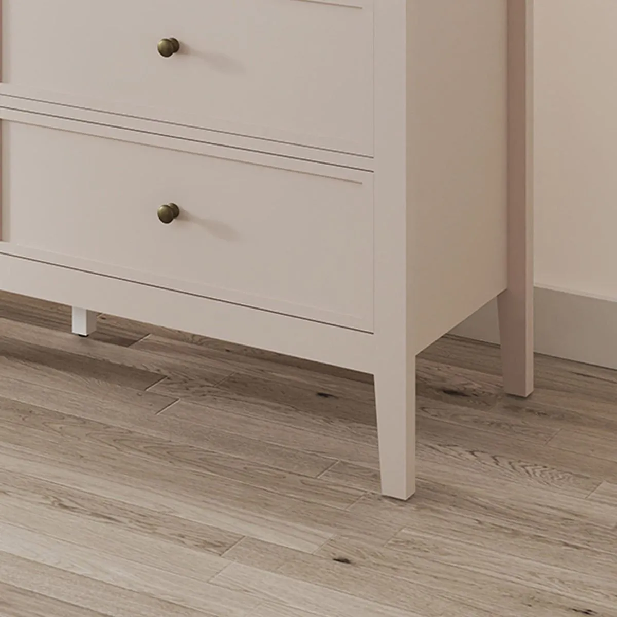 Melody Maison Large 6 Drawer Chest Of Drawers - Rowley Taupe Grey Range in Beige 6