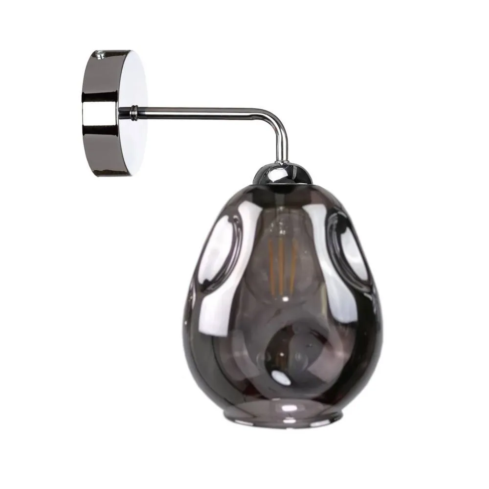 Netlighting Loki Dome Wall Lamp Silver 23cm 1x E27