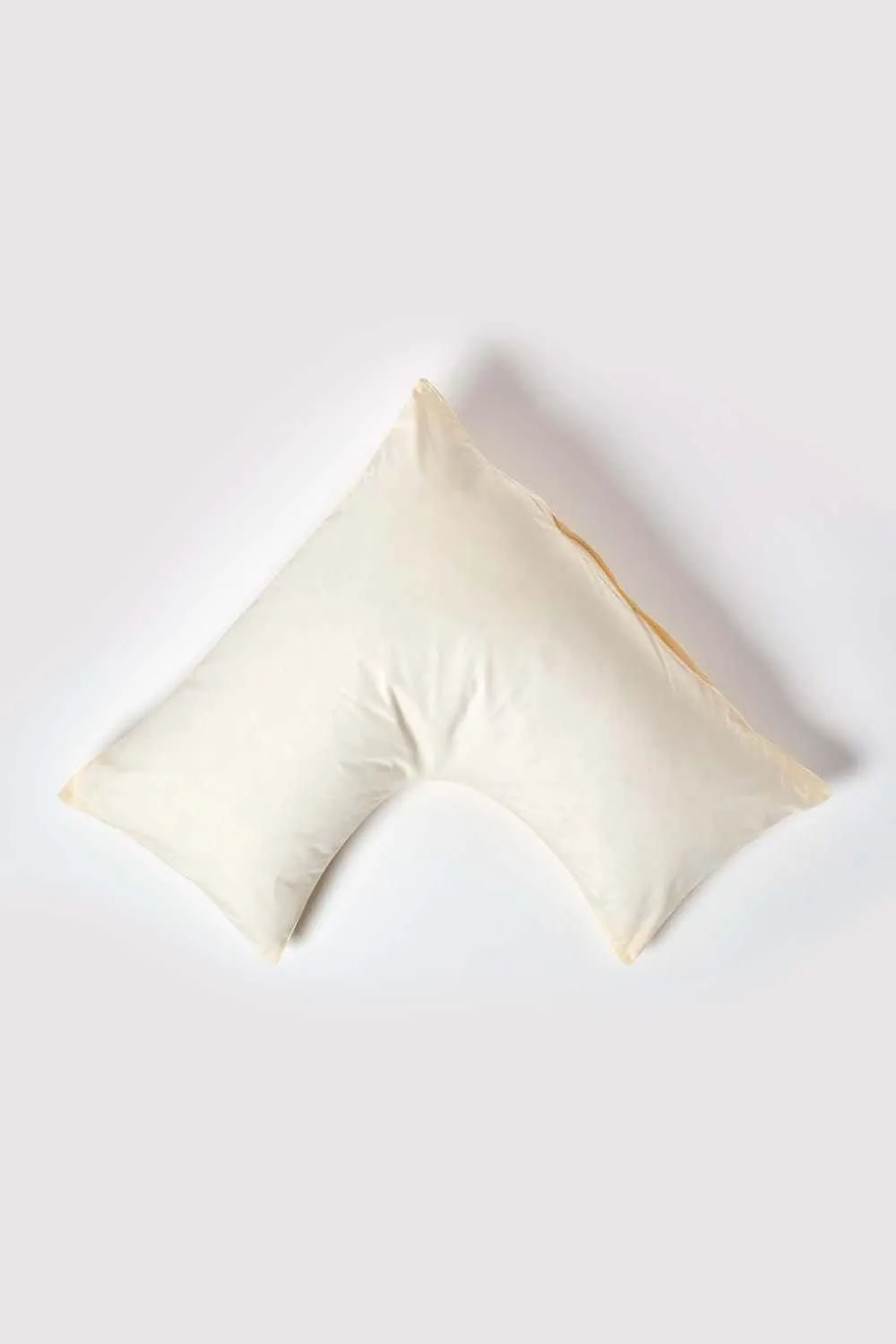 Homescapes Egyptian Cotton V Shaped Pillowcase 200 TC in Cream