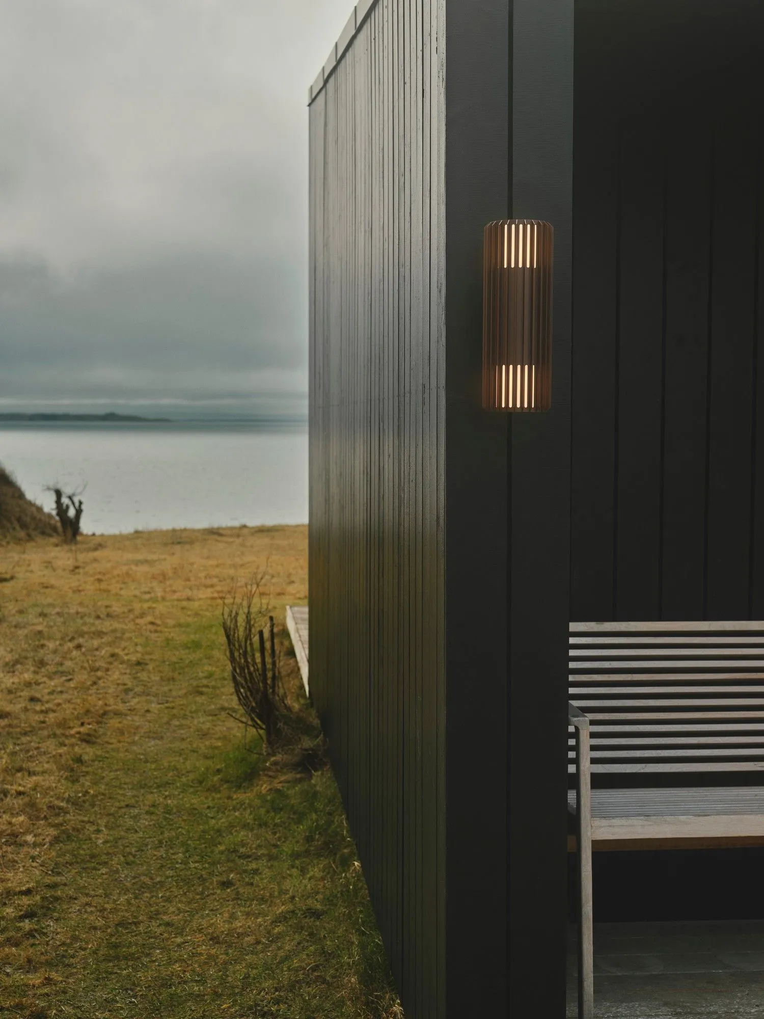 Nordlux Aludra Outdoor Wall Light Brown Metal Garden E27 IP54 Mains 4