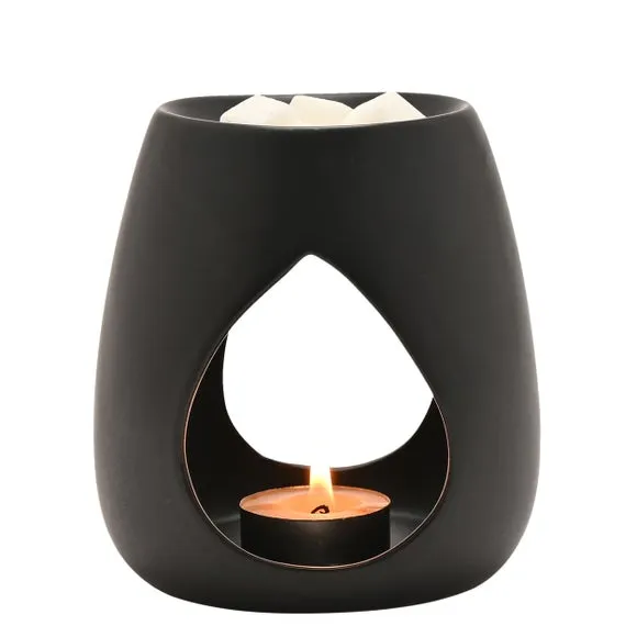 Hestia Black Teardrop Wax Melt Burner 2