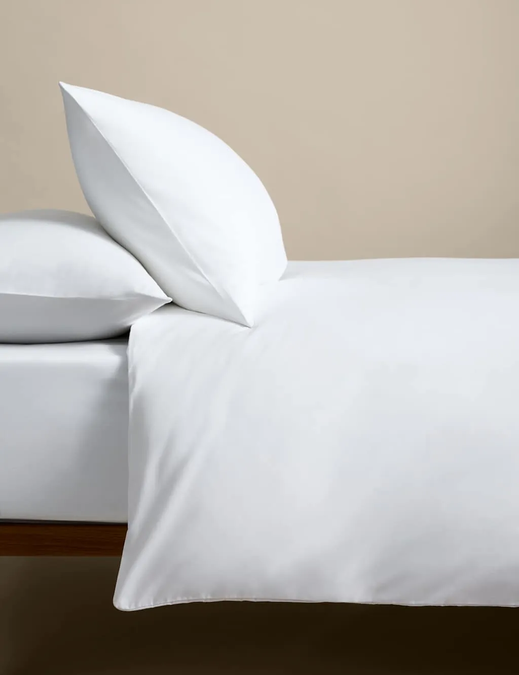M&S Cotton Blend Non Iron Bedding Set White