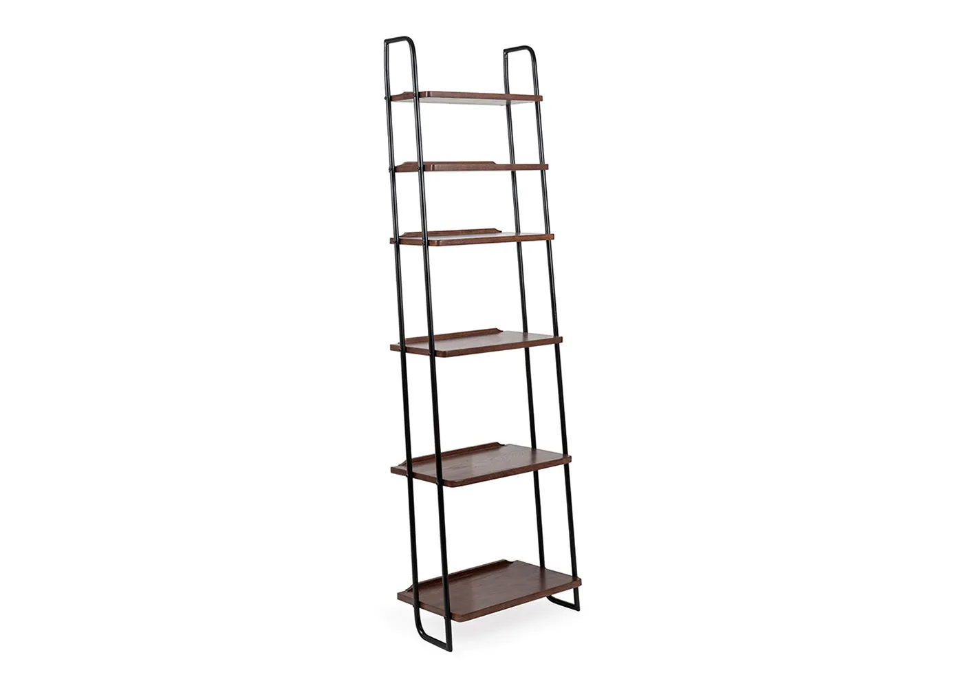 Heal's Brunel Lean To Narrow Shelves Dark Wood