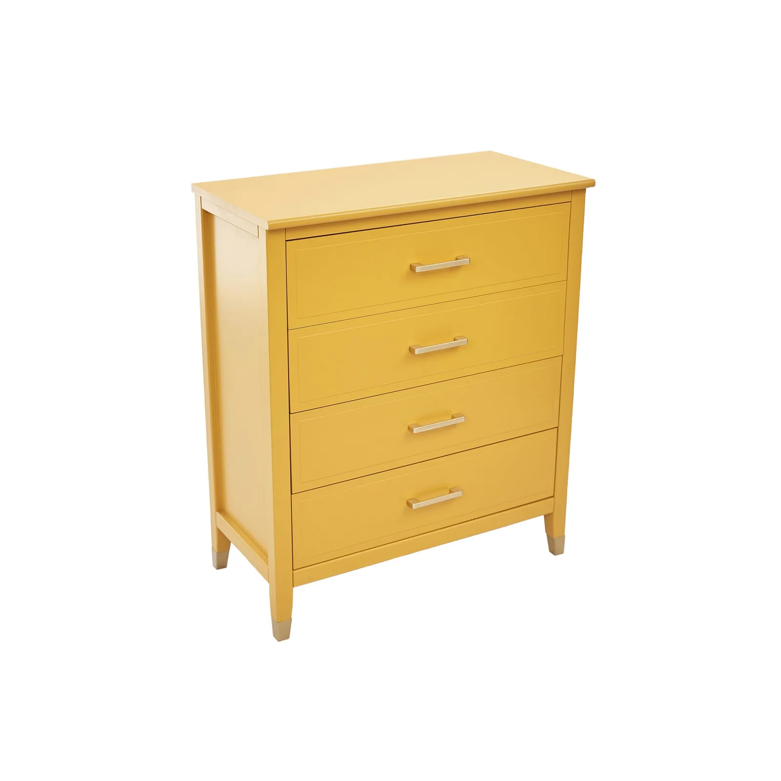 Cabinet Bits Palazzi 4 Drawer Chest of Drawers in Mustard 4