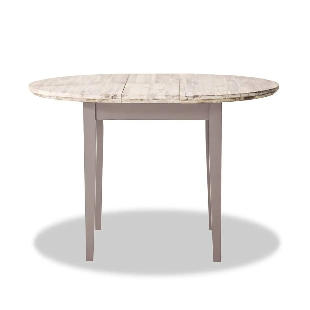 Statement Furniture Florence Round Extendable Kitchen Dining Table in Taupe 3