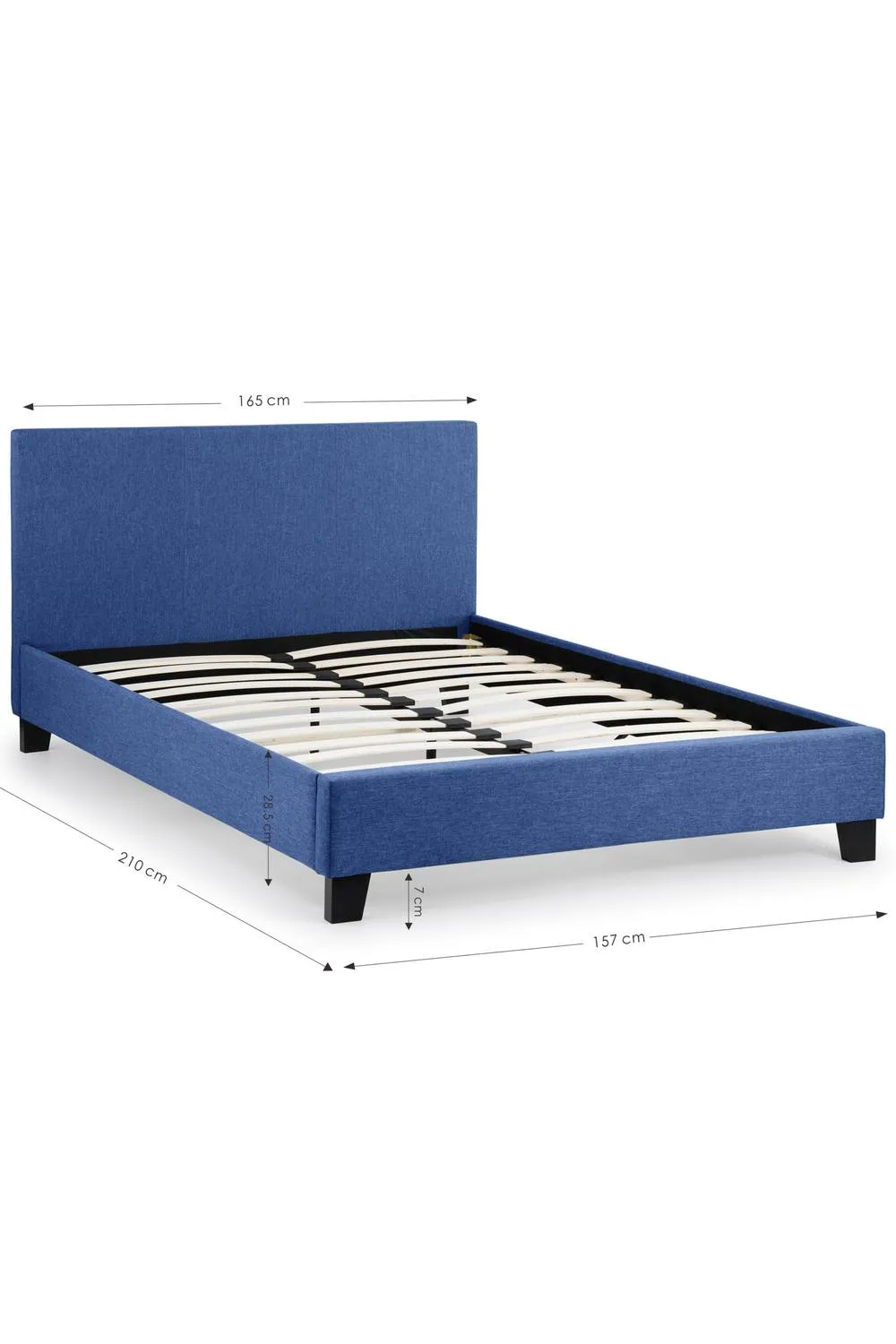 Julian Bowen Rialto Upholstered Bed in Blue 6
