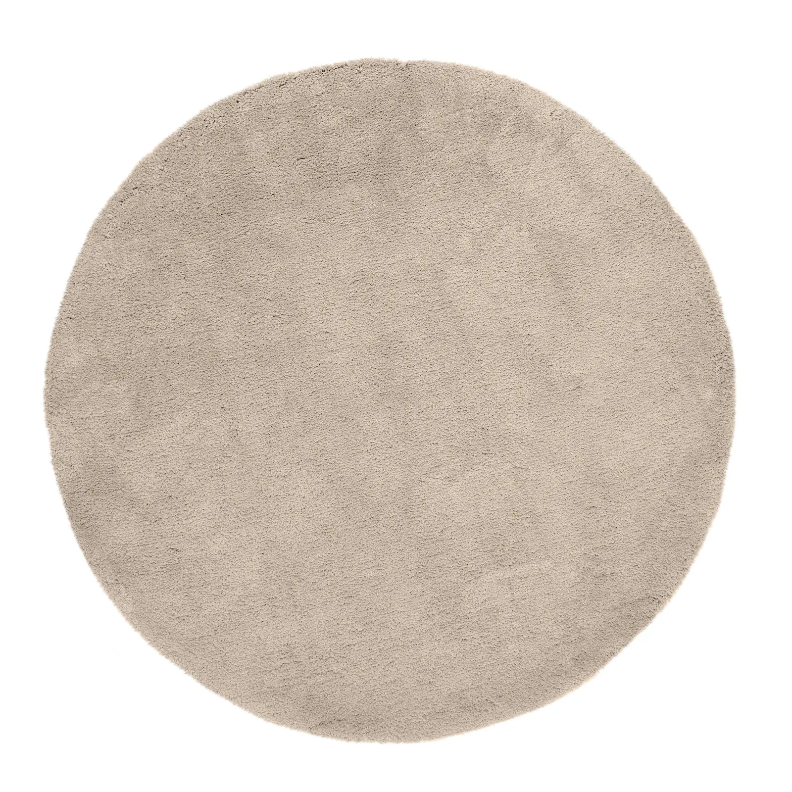 Teddy Bear Circle Rug Taupe