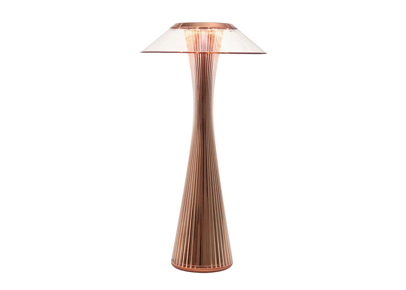 Kartell Space LED Portable Table Lamp Copper