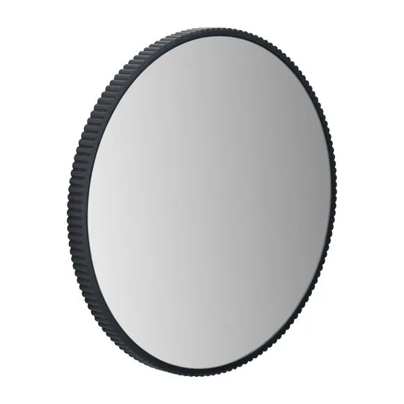 Metal Cog Edged Round Wall Mirror 3