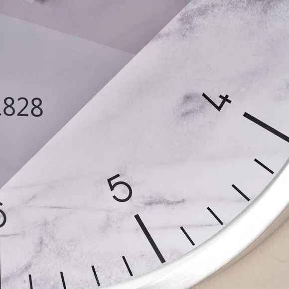 Geometric Marble Print Wall Clock 2