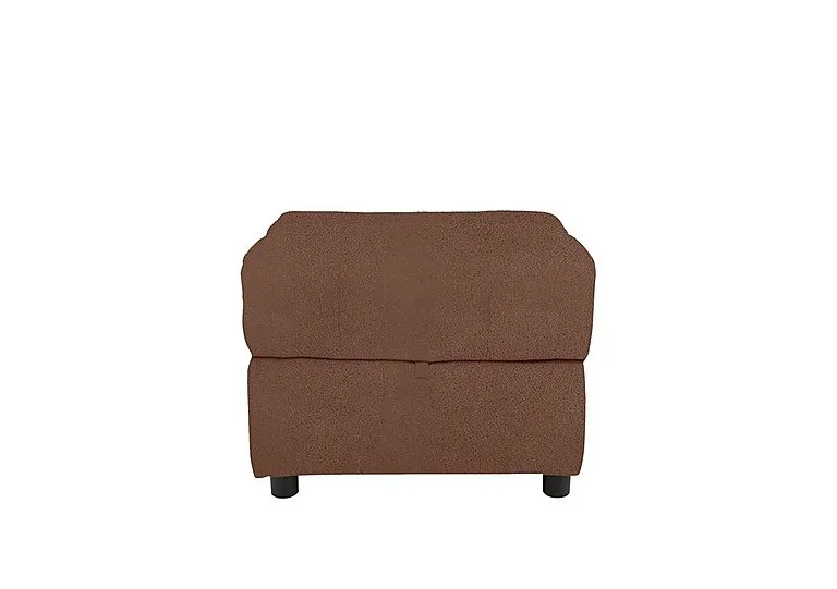 Moreno Fabric Storage Footstool - Hazelnut