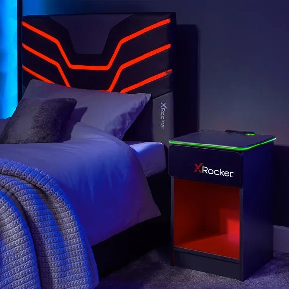 Return - X Rocker Carbon Tek Bedside Table with Wireless Charging 6