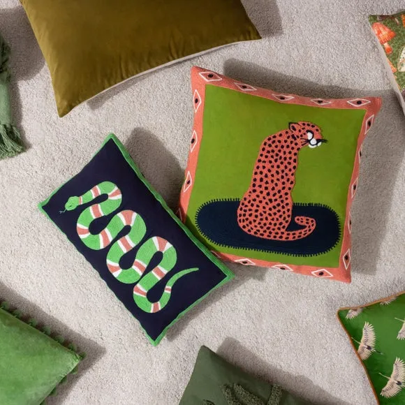 Furn. Coral Snake Cotton Rectangle Cushion 6